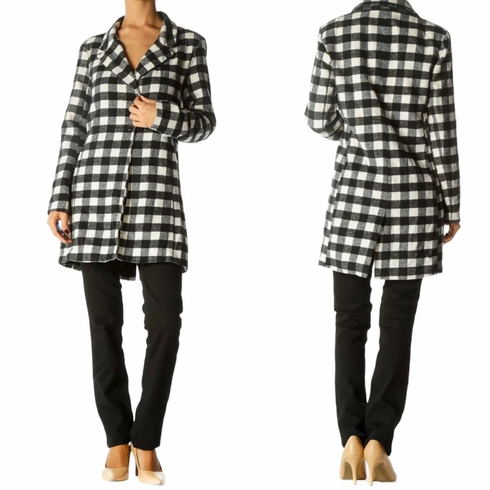 Last Chance Love Tree Black/White Buffalo Vheck Coat m